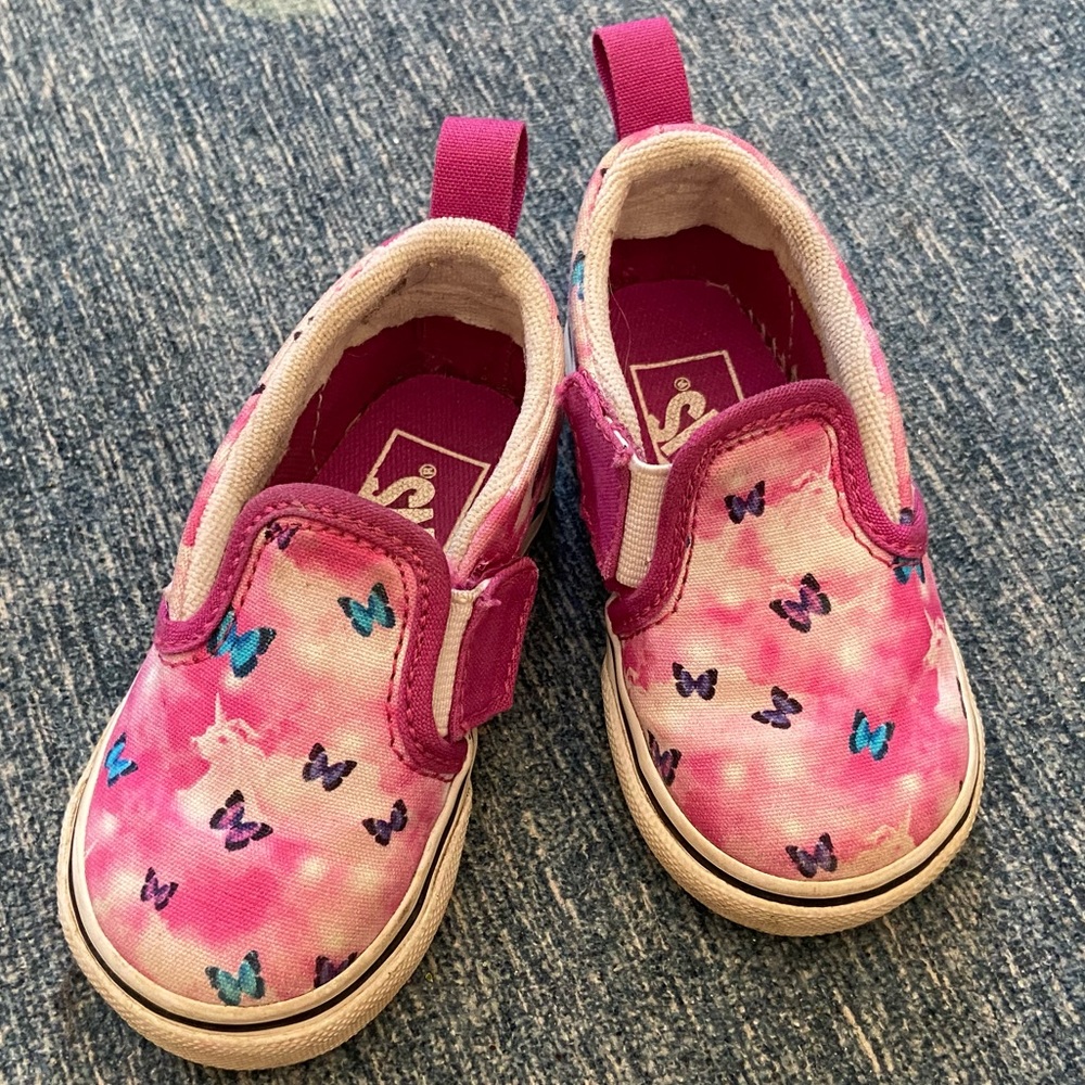 Vans toddler butterfly dream slip-on (little girls 5)